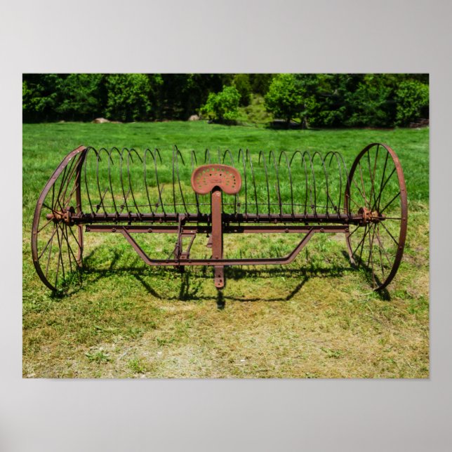 Horse Drawn Hay Rake Poster (Framsidan)