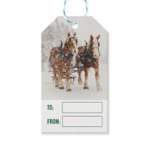 Horse Drawn Sleigh-julscenen