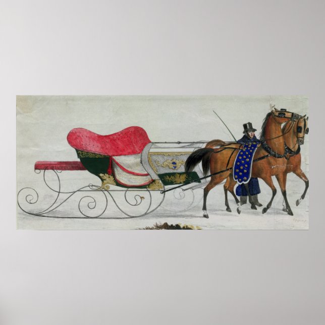 Horse Drawn Sleigh Poster (Framsidan)
