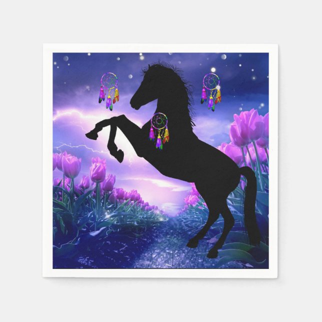 Horse Dreamcatcher Pappersservett (Framsidan)