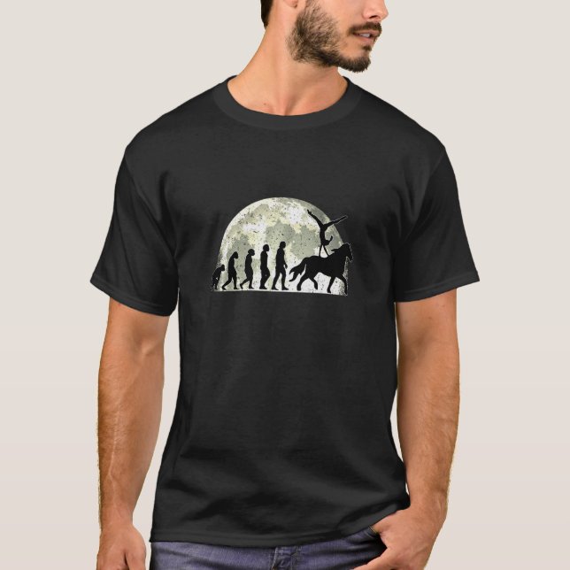 Horse Dressage Equestrian T Shirt (Framsida)