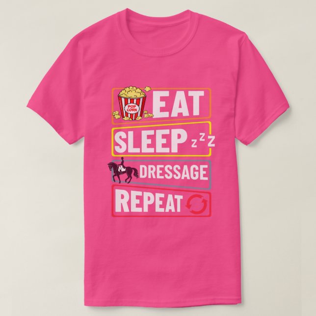 Horse Dressage Horse Riding Training Arena Competi T Shirt (Design framsida)