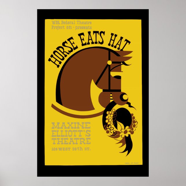 Horse Eats Hat Poster (Framsidan)