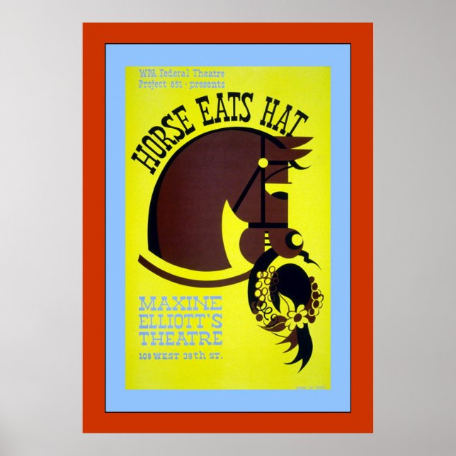 Horse Eats Hat Poster (Framsidan)