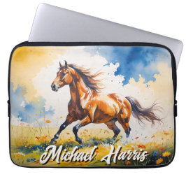 Horse Electronics Bag | Anpassningsbar Manar Gifts Laptop Fodral
