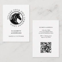 Horse Equestrian Business Logotyp QR-kod