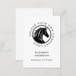Horse Equestrian Business Logotyp QR-kod Visitkort