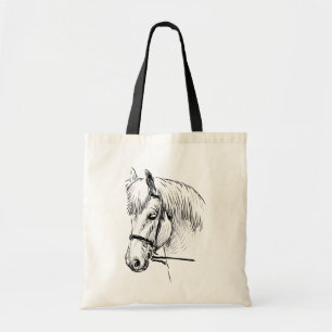 Horse Equestrian Pony Farm Rodeo Cowgirl Gift Tygkasse