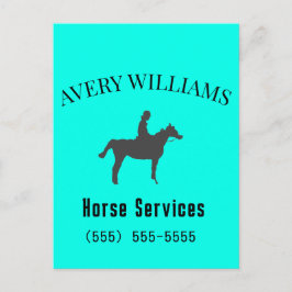 Horse Equine Business Stationary Postcard Vykort