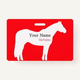 Horse Event Name Badge