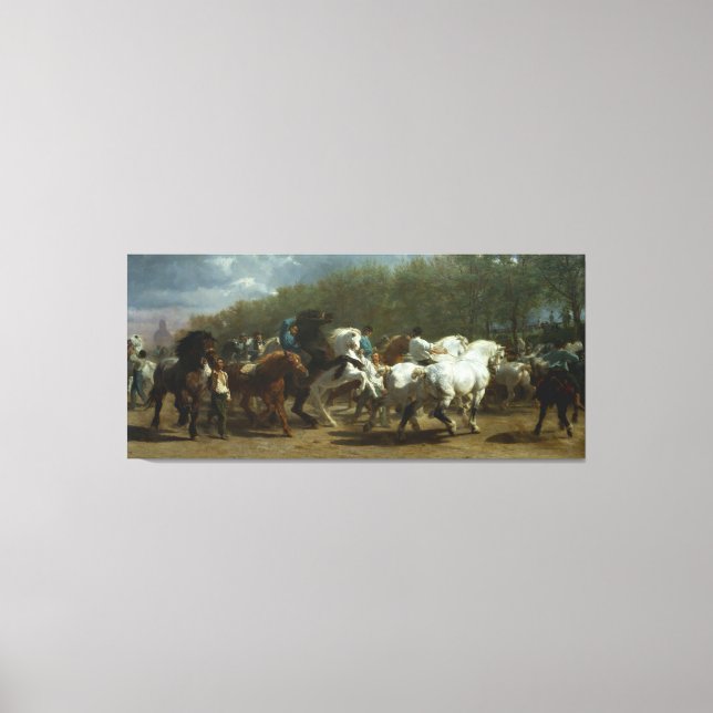 "Horse Fair" av Rosa Bonheur Canvastryck (Framsida)