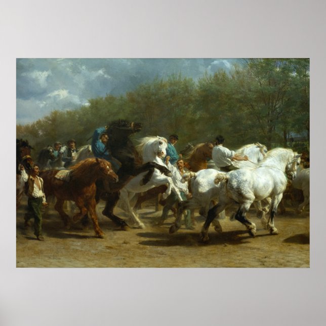 Horse Fair av Rosa Bonheur Poster (Framsidan)