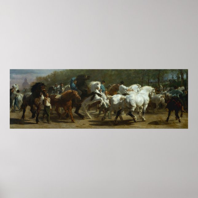 "Horse Fair" av Rosa Bonheur Poster, skriv ut Poster (Framsidan)