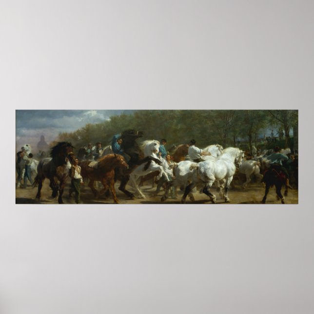 "Horse Fair" av Rosa Bonheur Poster, skriv ut Poster (Framsidan)