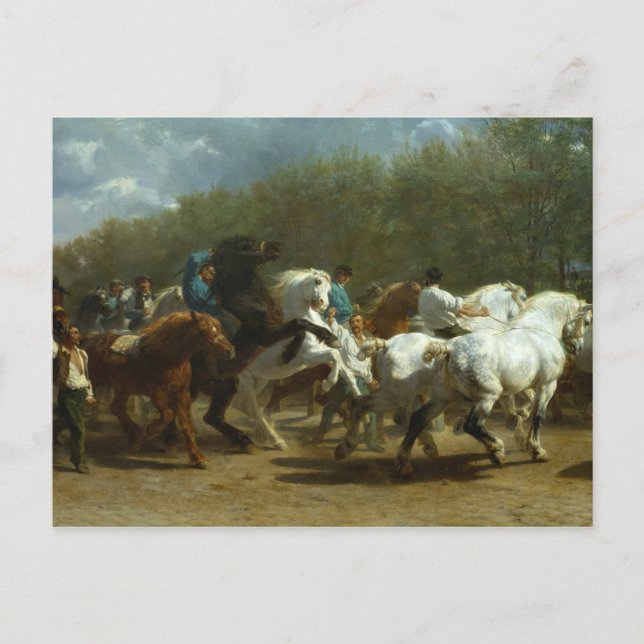 Horse Fair av Rosa Bonheur Vykort (Framsida)