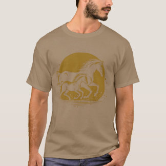 Horse Far och sonlöpare T Shirt