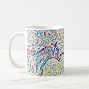 Horse Färg of Life, kaffe Mugg