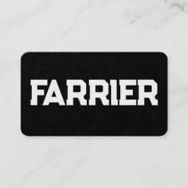 Horse Farrier Visitkort