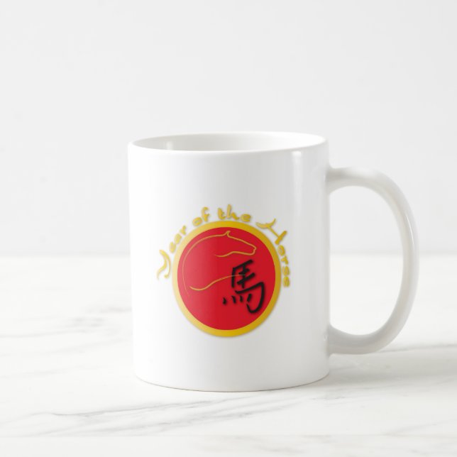 Horse Flame Red Kaffemugg (Höger)