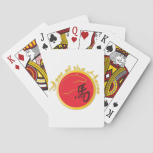 Horse Flame Red Spel Kort