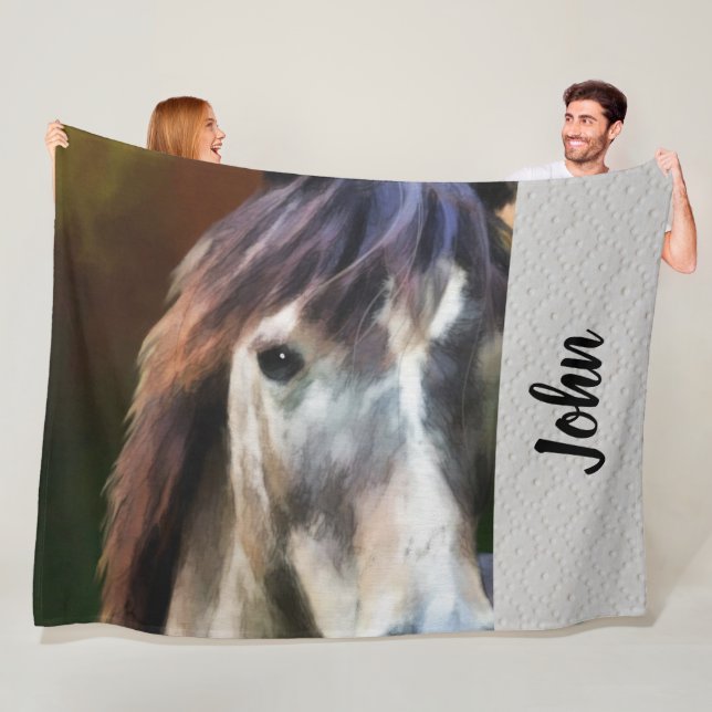 Horse Fleece Blanket (På plats)
