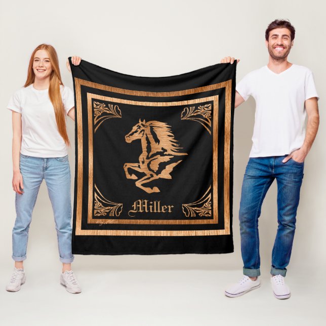 Horse Fleece Blanket (På plats)