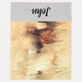 Horse Fleece Blanket