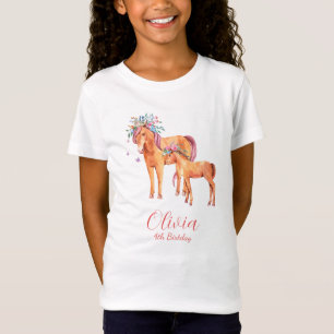 HORSE FLOWER B1 T SHIRT