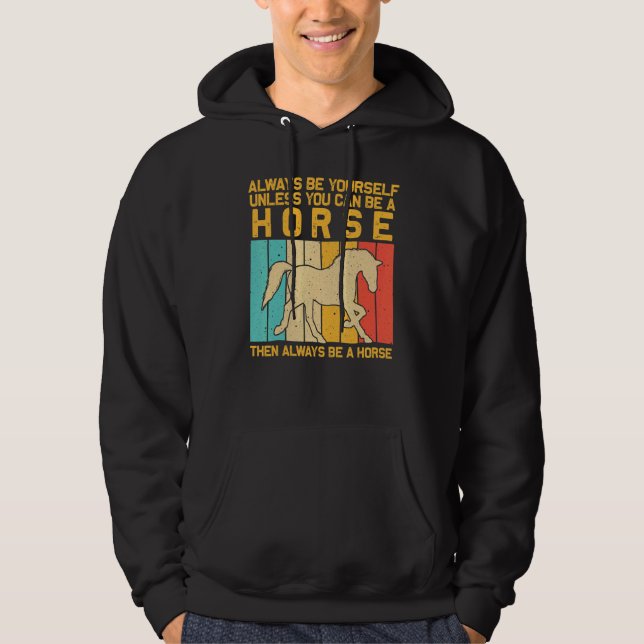 Horse For Men Women Horse   Horse Racing Hoodie (Framsida)