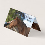 Horse Friend Forever, födelsedagskort Kort<br><div class="desc">Att ta emot en mjuk pat är en underbar brun häst.</div>