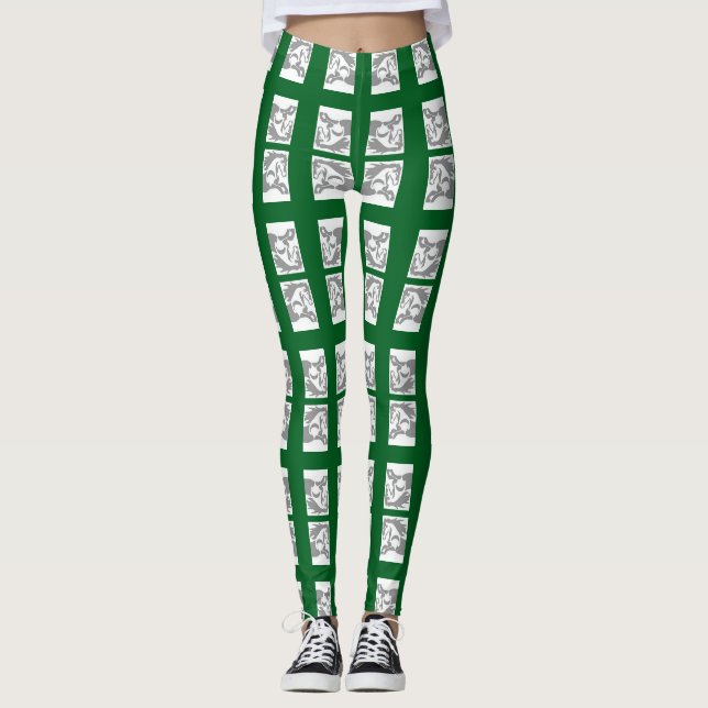Horse Frimärke Leggings (Framsida)