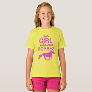 Horse Gallop A Girl Kärlek Horses T-Shirt