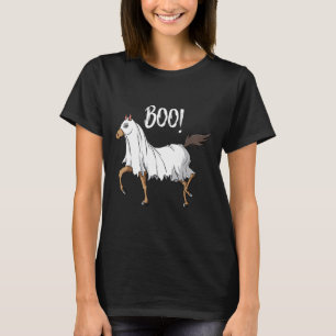 Horse Ghost Costume Roligt Equestrian Horse Lover  T Shirt