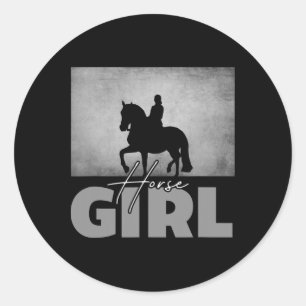 Horse Girl  Apparel - Horse Runt Klistermärke