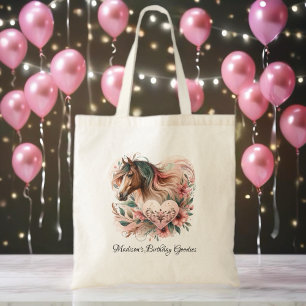 Horse Girl Birthday Tygkasse