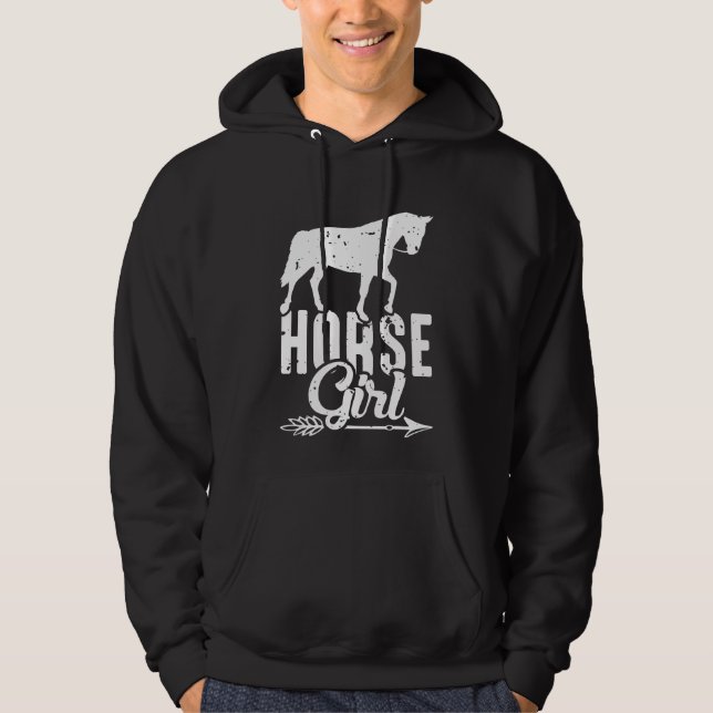 Horse Girl  Cowgirl Passion Hoodie (Framsida)