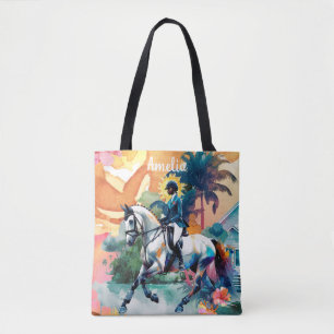 Horse Girl Equestrian Jamaica Tygkasse