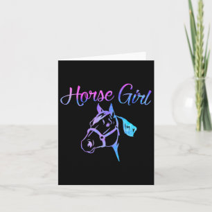 Horse Girl Equestrian Rider Farm Owner Tonåring Gi Kort