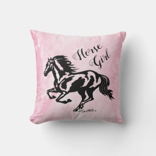 Horse Girl, Horse Dekorativ kudde