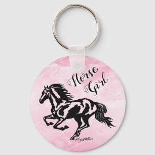Horse Girl, Horse Keychain Nyckelring