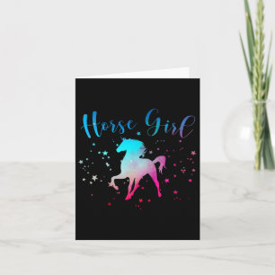 Horse Girl Horseback Equestrian Riding SitchHors Kort