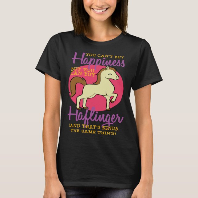 Horse Girl Horseback Riding Halfinger Lover Thorou T Shirt (Framsida)