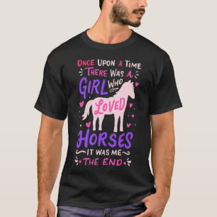 Horse Girl Horses Show Jumping Equestrian Barrel R T Shirt