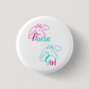 Horse Girl in Rosa and Turquise Knapp