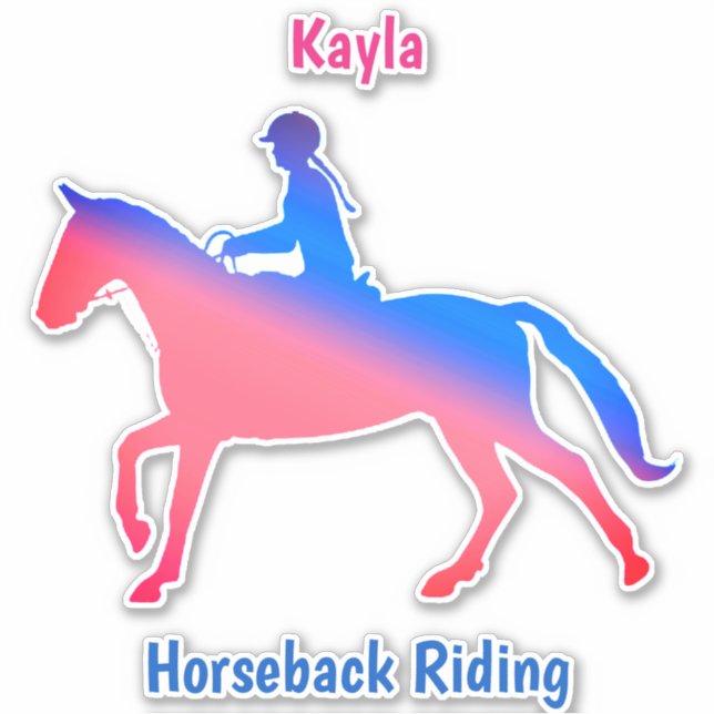 Horse Girl Klistermärken (Framsida)