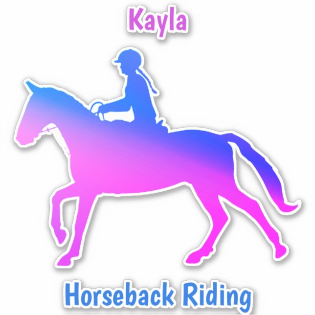 Horse Girl Klistermärken (Framsida)