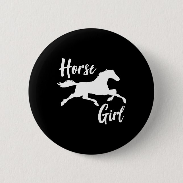  Horse Girl Knapp (Framsida)