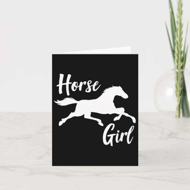  Horse Girl Kort (Framsida)