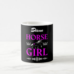 Horse Girl med Namn  Kaffemugg