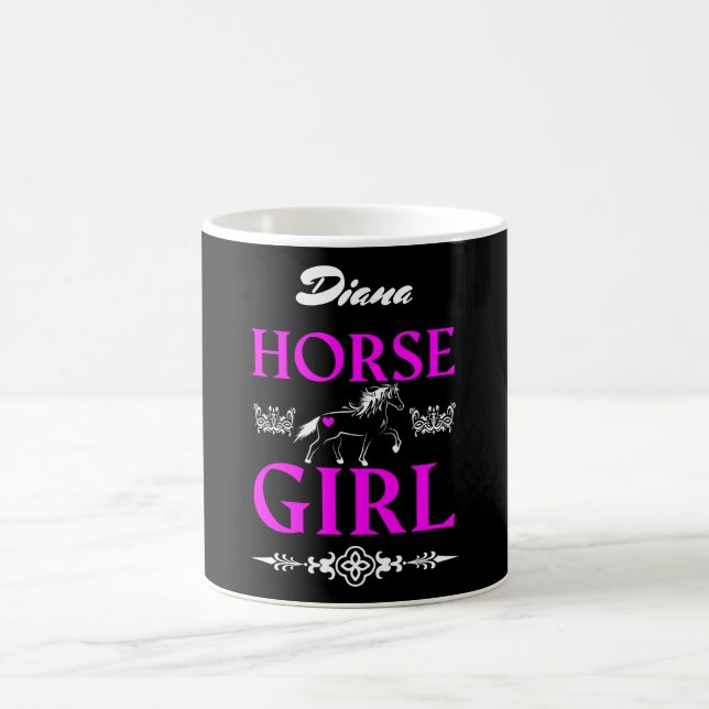 Horse Girl med Namn Kaffemugg (Center)